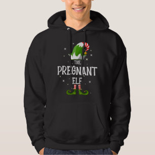 The Pregnant Elf Family Matching Christmas Hoodie