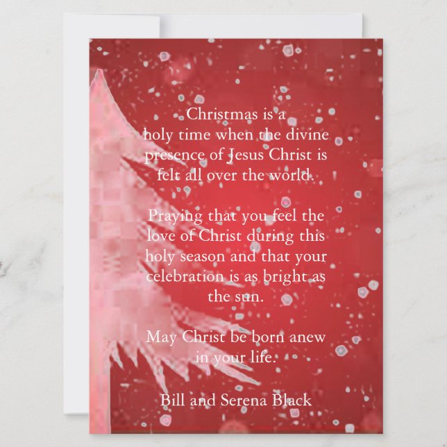 The Presence of Jesus Flat Holiday Card (Front)