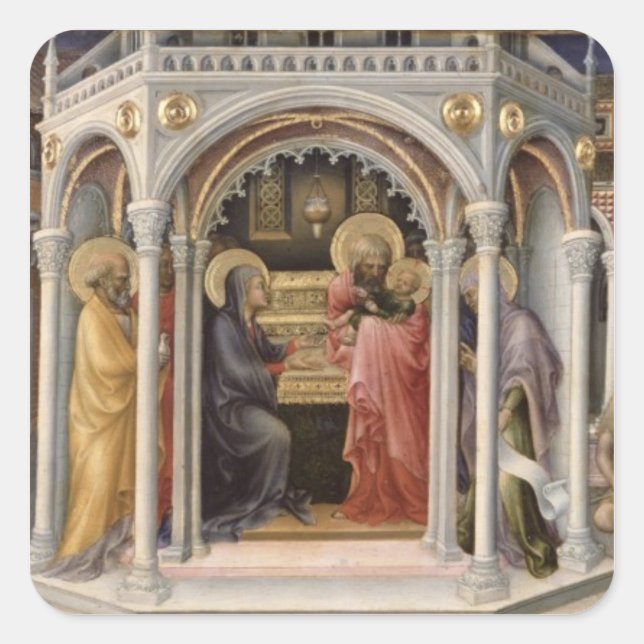 The Presentation in the Temple 2 Square Sticker (Front)