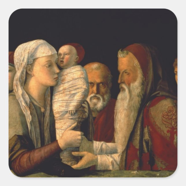 The Presentation of Jesus in the Temple Square Sticker (Front)