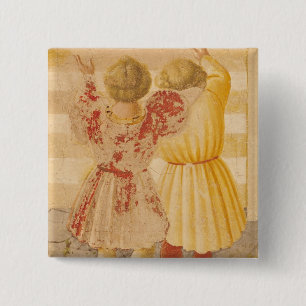The Presentation of Mary in the Temple, 1433-34 2 Inch Square Button