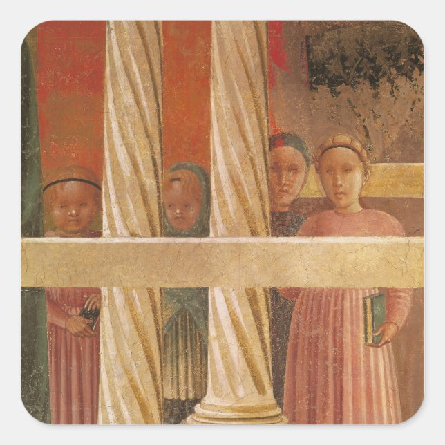 The Presentation of Mary in the Temple, 1433-34 Square Sticker (Front)