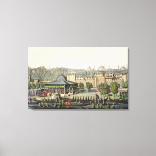The Presentation of the Admiral to the Sultan, pla Canvas Print