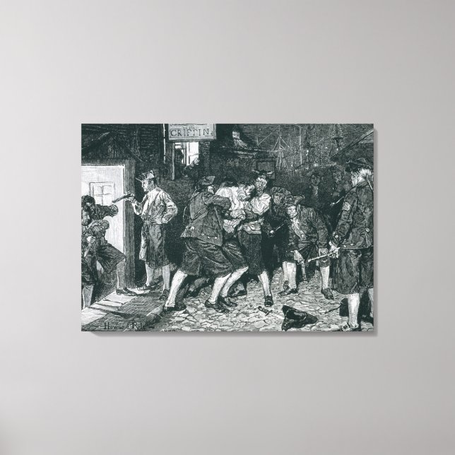 The Press Gang in New York Canvas Print (Front)
