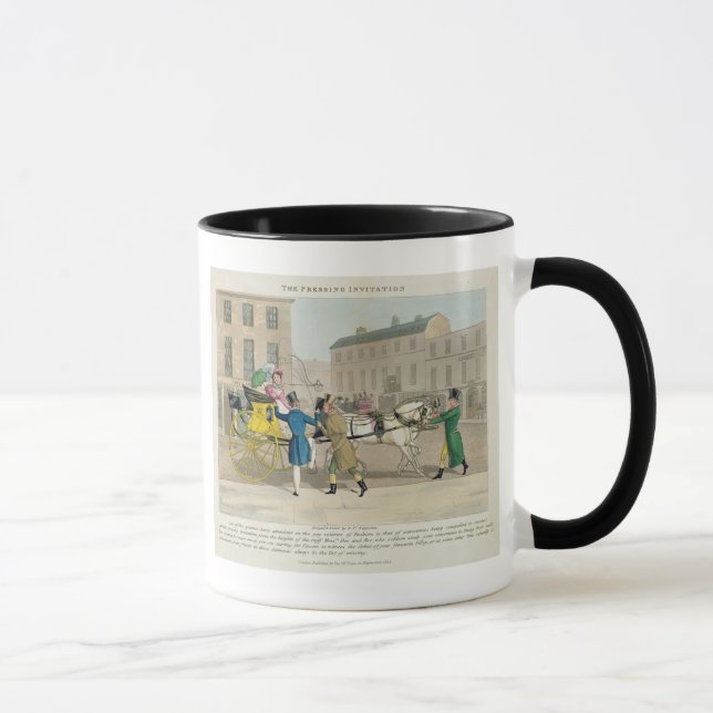 The Pressing Invitation, from 'Fashionable Bores, Mug (Right)