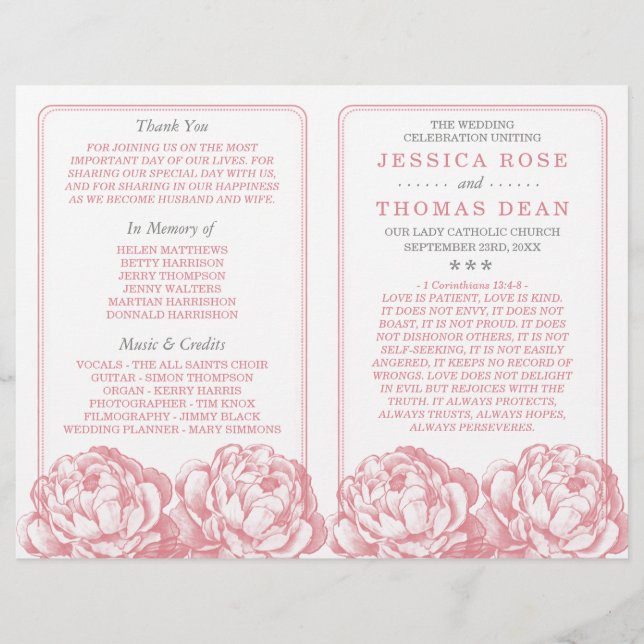 The Pretty Peony Floral Wedding Collection (Front)