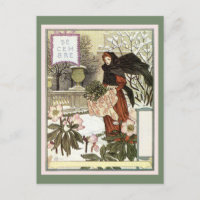 The pretty woman gardener classic French Swiss art