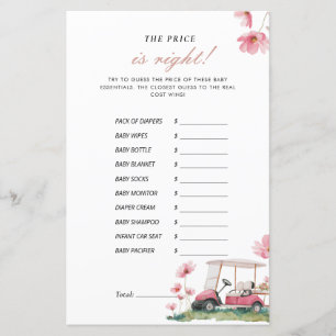 The Price is Right Let's Par-tee Baby Shower Game