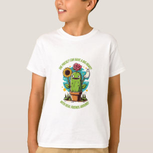 The Prickly Cactus with a Big Heart - Kawaii Cute T-Shirt