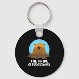 The Pride Of Punxsutawney Happy Groundhog Day 2024 Keychain