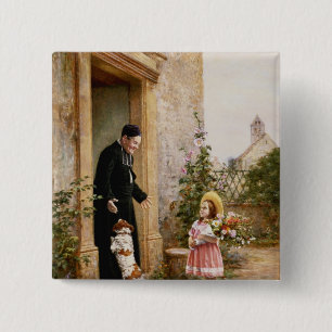 The Priest's Birthday 2 Inch Square Button