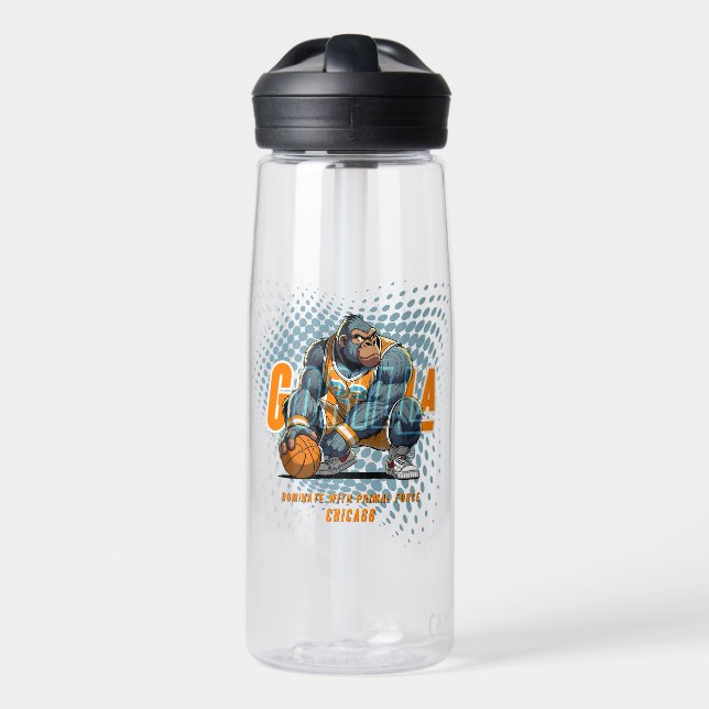 The Primal force of Basketball | 25oz Water Bottle (Front)