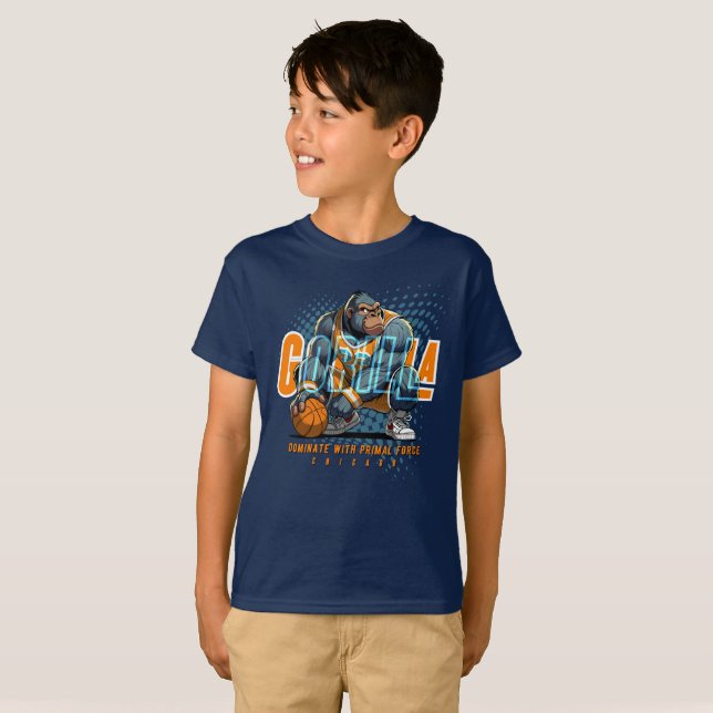 The Primal force of Basketball | Kids T-Shirt (Front Full)