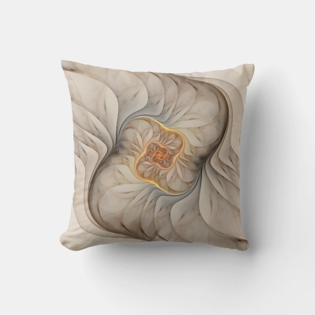 The Primal Om Throw Pillow (Front)