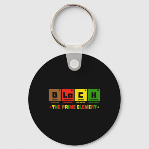 The Prime Element Black History Month Periodic Tab Keychain