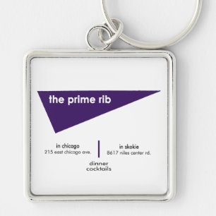 The Prime Rib Restaurants, Chicago, Skokie, IL Keychain