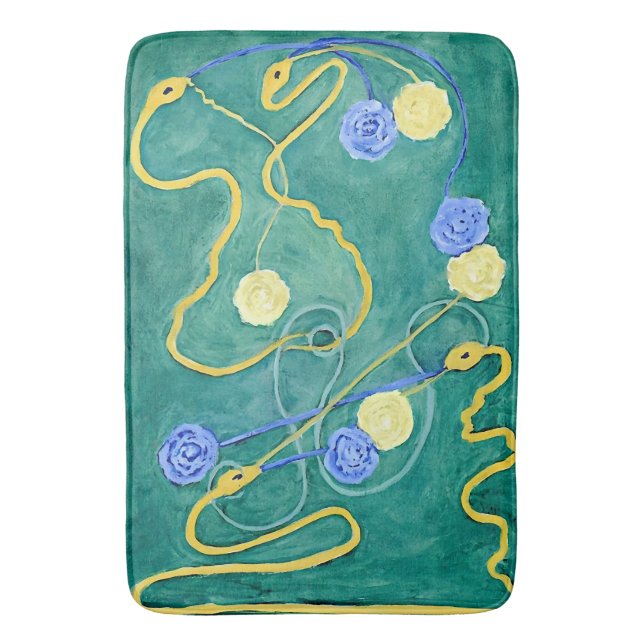 The Primordial Chaos by Hilma af Klint  Bath Mat (Front Vertical)