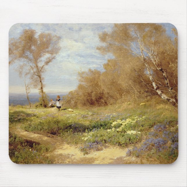 The Primrose Gatherers Mouse Pad (Front)