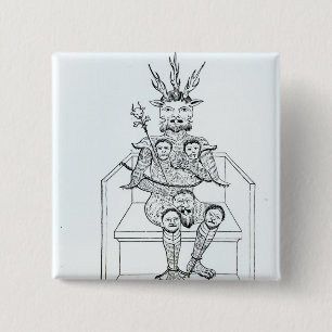 The Prince of Darkness 2 Inch Square Button