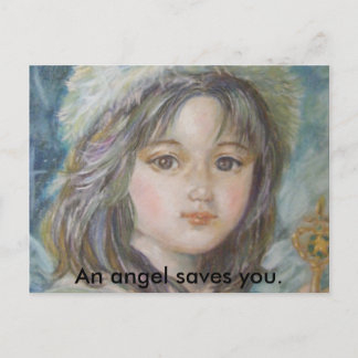 The prince of the angel., An angel saves you. Postcard