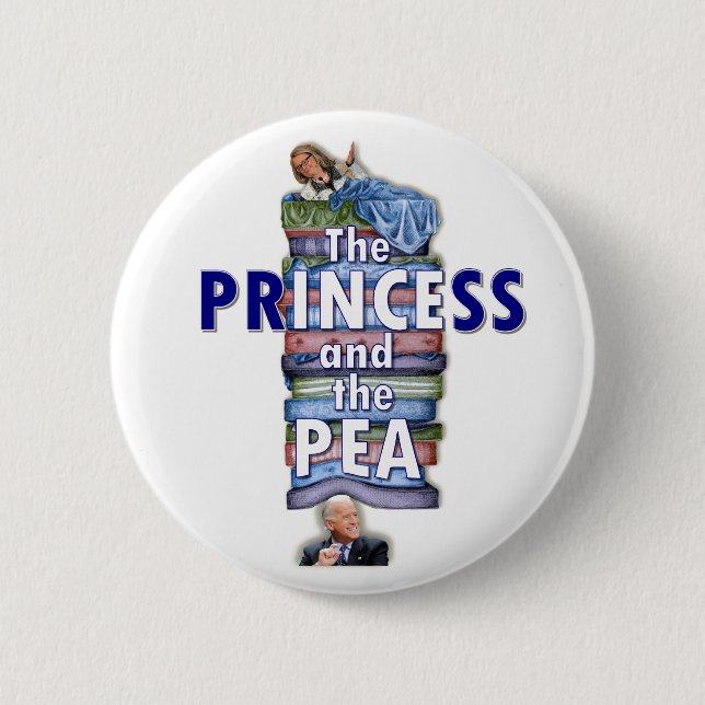 The Princess and the Pea 2 Inch Round Button (Front)