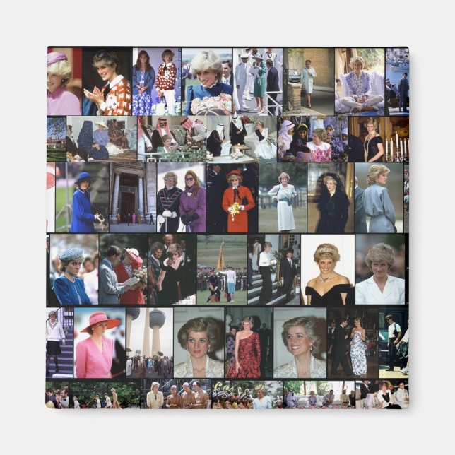 The Princess Diana Collection Montage 1 Magnet (Front)