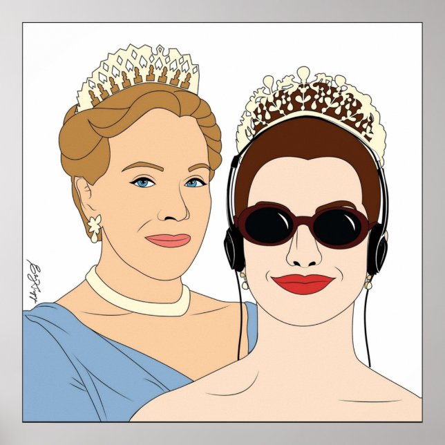 The Princess Diaries  Illustration Poster (Front)