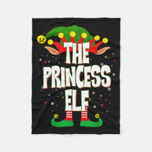 The Princess Elf Christmas  Fleece Blanket