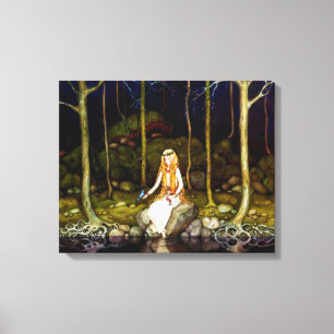 The Princess in the Forest Canvas Print