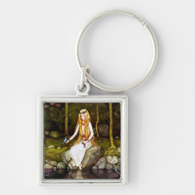 The Princess in the Forest Keychain (Front)