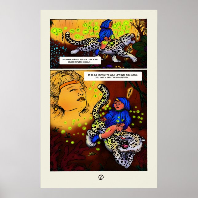 The Princess of Light short story comic page 2 Poster (Front)