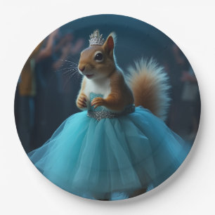 The Princess Squirrel Paper Plate