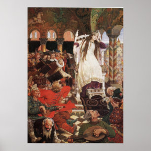 The Princess Who Never Smiled by Viktor Vasnetsov Poster