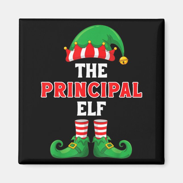 The Principal Elf Christmas For Principal School P Magnet (Front)