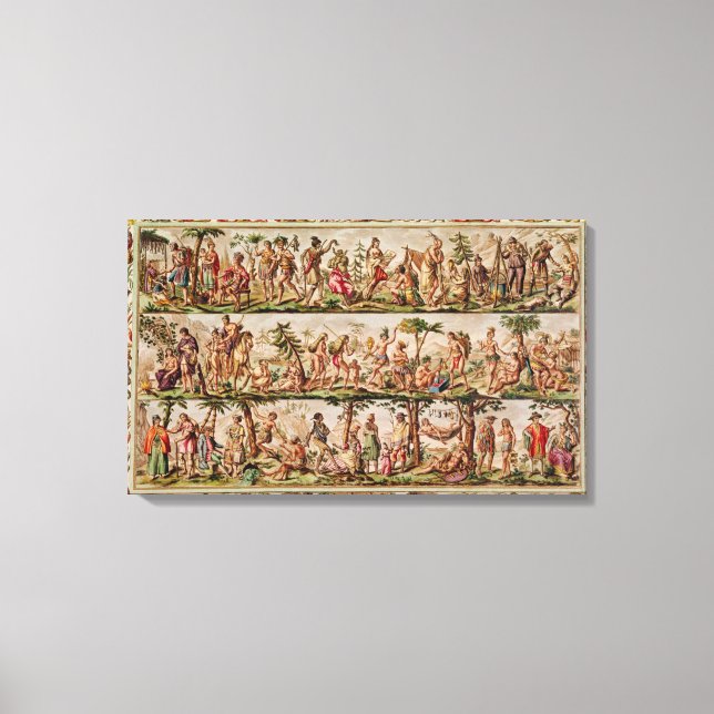 The Principal Peoples of the Americas, c.1798-99 Canvas Print (Front)