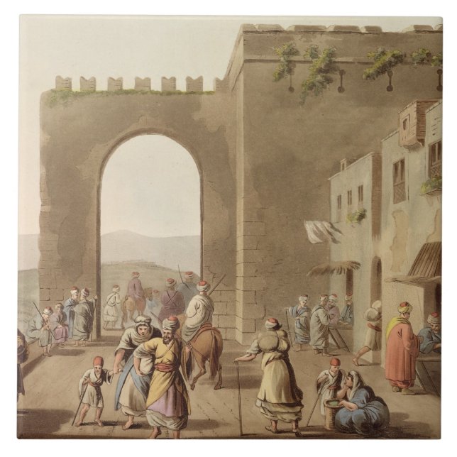 The Principal Street in Bethlehem, from 'Views of Tile (Front)