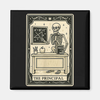 The Principal Tarot Card - Halloween Soky Gothic S Magnet