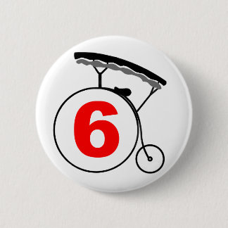 "The Prisoner" Number 6 Button