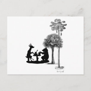 The problem with bears. postcard