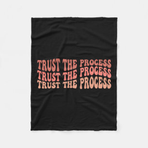 The Process Self Love Inspirational Quote  Fleece Blanket