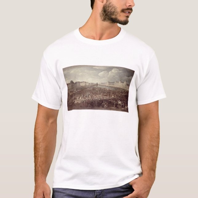 The Procession of Louis XIV (1638-1715) across the T-Shirt (Front)