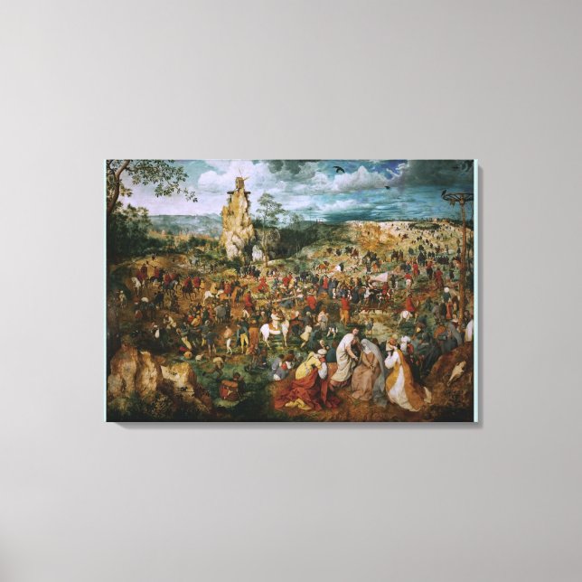 The Procession to Calvary by Pieter Bruegel the El Canvas Print (Front)
