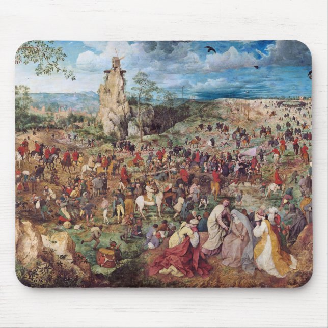 The Procession to Calvary, Pieter Bruegel Mouse Pad (Front)