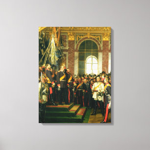 The Proclamation of Wilhelm as Kaiser Canvas Print