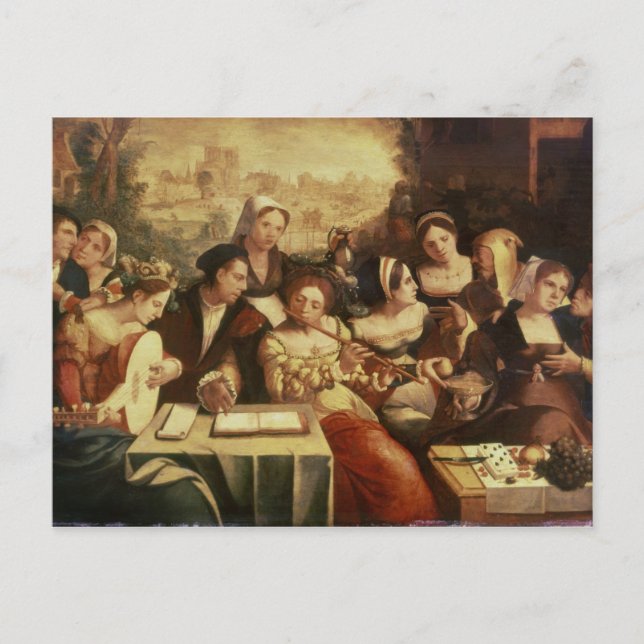The Prodigal Son Feasting with Harlots Postcard (Front)