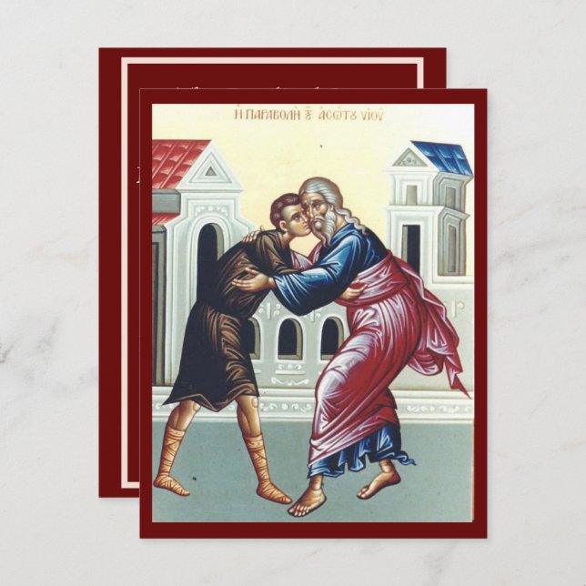 The Prodigal Son prayer card (Front/Back)