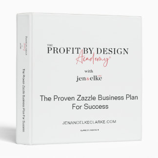 The Profit by Design Academy Zazzle Course Binder