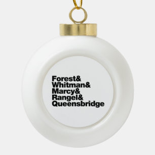 The Projects Ceramic Ball Christmas Ornament