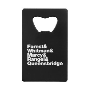 The Projects Credit Card Bottle Opener