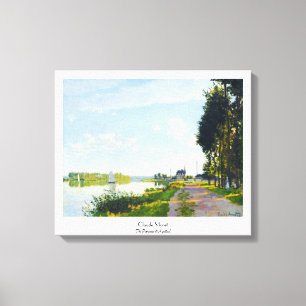 The Promenade at Argenteuil  Claude Monet Canvas Print
